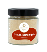 Cosmoveda Bio Senfsamen gelb, gemahlen im Glas 90 gr